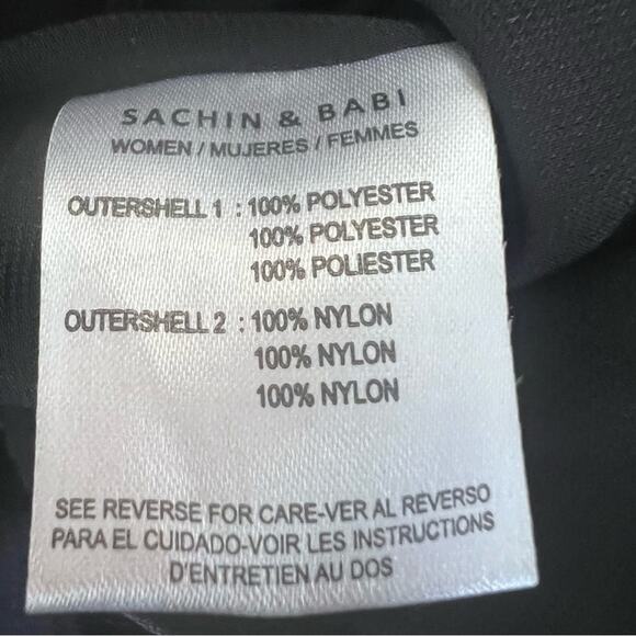 Sachin & Babi Keira Bow Column Gown black pearl Size 6 - Picture 8 of 11